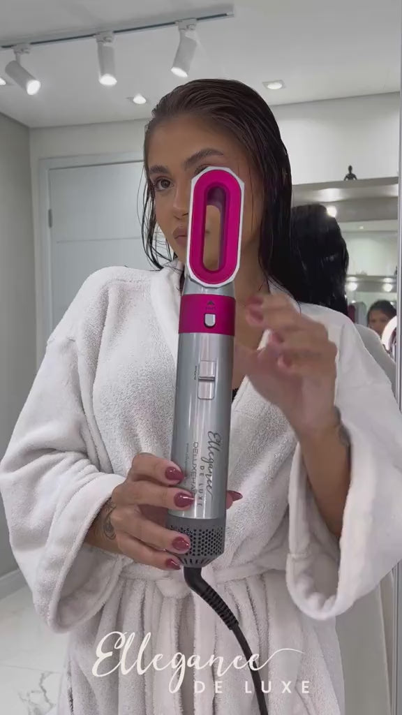 ✨ Cepillo Secador 5 en 1 – Seca, Alisa y Da Volumen en Minutos